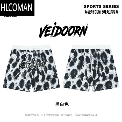 HLCOMAN野豹运动短裤男篮球美式跑步训练四分裤潮牌夏薄款梭织休闲裤