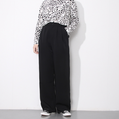 语娄唐大大微胖大码西装裤女直筒宽松胖mm高腰显瘦垂感休闲阔腿裤春秋2021西裤