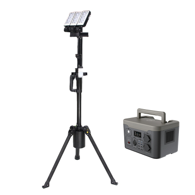 欧辉照明(OHUIZAOMIN) OHJW5176 100W LED 多功能移动照明系统套装(含1800W外置电源)