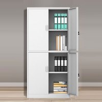 翌嘉 YJ-20072 文件柜钢制铁皮柜资料柜通双节文件柜