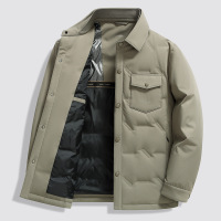 男式羽绒服秋冬白鸭绒保暖衬衣版轻奢商务轻薄羽绒青年外套潮