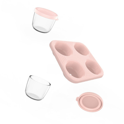 小白熊婴童玻璃辅食盒09798