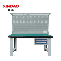鑫导 防静电工作台 2100*750*800吊二抽双背板灯架 张