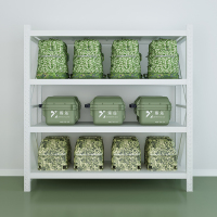 臻远货架仓储货架储物架展示架重型2米500kg/层 白色四层主架