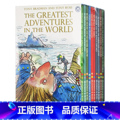 世界伟大的冒险故事10册套装 [正版] 格列佛游记 英文原版小说 Gulliver's Travels 世界经典文学名著