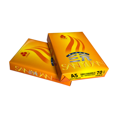 黄三元70gA5复印纸一体机打印纸70g打印纸A5复印纸(8包/箱 共8000页)