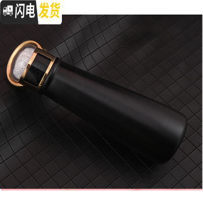 三维工匠智能保温杯女喝水提醒少女心ins女神创意礼品年会定制刻字 曜石黑