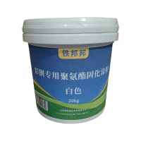 铁邦邦 彩钢专用聚氨酯固化涂料 白色 20kg 桶