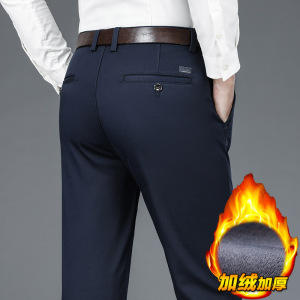 高密加绒裤子男春秋海岛绒舒适长裤男士不掉绒柔软品质休闲裤男款