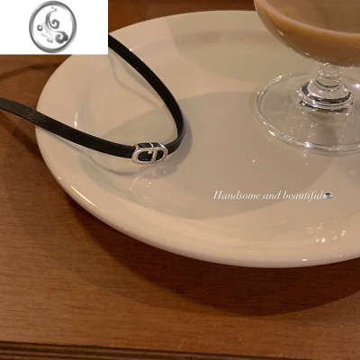 JiMi银欲字母CDchoker项链女款小众设计感高级锁骨链颈链气质项圈颈带