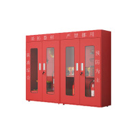域赢消防柜消防器材柜工具柜应急灭火器置放柜安全设备柜户外消防工地展示柜微型消防站带门2000*2400*400