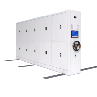 风雷动密集柜档案室电动智能密集架移动档案柜凭证资料柜手摇文件柜一列5组每立方(智能)