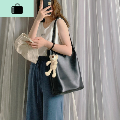 夏天大容量包包女单肩包2020新款潮时尚百搭手提包简约学生托特包NEW LAKE
