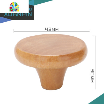 通用型锅盖顶帽 原木锅盖把手 防烫可高温锅盖头锅盖提手锅盖配件 FENGHOU 大号凹式型(木头)-小孔通用