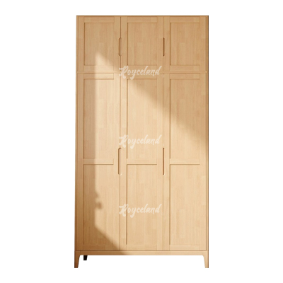 洛诗莲 (RoyceLand) 简约实木衣柜三门收纳柜加顶柜