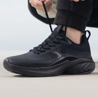 XTEP特步男鞋 新款运动鞋舒适耐磨轻质缓震健身训练户外跑步鞋876119110020黑 ZP