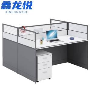 鑫龙悦 员工桌 职员桌 双人位含柜 张