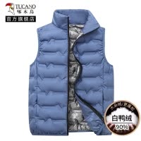 啄木鸟羽绒马甲男2024冬时尚立领内胆轻薄背心石墨烯保暖外穿坎肩