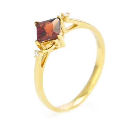 梦克拉18K金石榴石戒指爱琴海