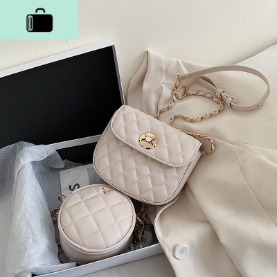 高级感小包包女2020新款潮韩版菱格链条斜挎包百搭ins网红小方包NEW LAKE女斜挎包