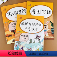 [正版]全3册 一年级上册语文专项训练 阅读理解+看图写话+看拼音写词语生字注音 课堂同步练习册每日一课一练手册积累作