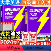 [夯实基础]四级词汇+四级真题+词汇默写-3本套 [正版]2024巨微英语四级词汇闪过乱序版大学英语四级高频基础词四级真