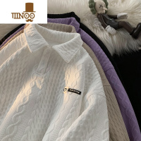 YANXU设计感卫衣男士日系痞帅polo衫长袖宽松潮流休闲打底衫上衣