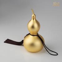 美帮汇全铜摆件《28厘米真金鎏镀铜葫芦》 铜工艺品 家居饰品
