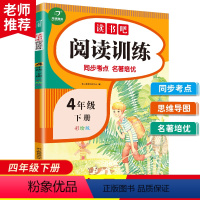 语文 [正版]教育读书吧阅读训4年级下册语文课外理解强化专项训练 通用版 课外阅读理解专项强化训练书阶梯阅读每日一练天天