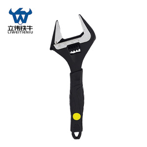 立伟铁牛黑色超大开口扳手8寸/把