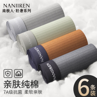 南极人内裤男纯棉抗菌运动宽松青少年运动透气四角裤衩2025春秋季