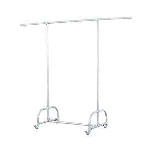 翌嘉YJ-CI-304 304不锈钢晾衣架移动伸缩单杆式晒衣架 不可升降高度款 800*520*1450