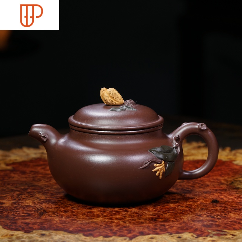 紫砂壶纯全手工宜兴 顾景舟紫朱泥泡茶壶套装茶具名家仿古大红袍 国泰