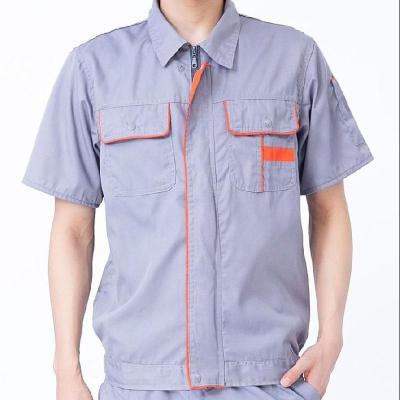 夏季工作服薄款男女套装短袖上衣裤子透气电气工机修厂工装劳保服梨桦嫣