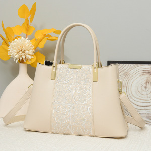 Ceba2023新款女士包包大容量中国风刺绣大气手提托特包中年婆婆