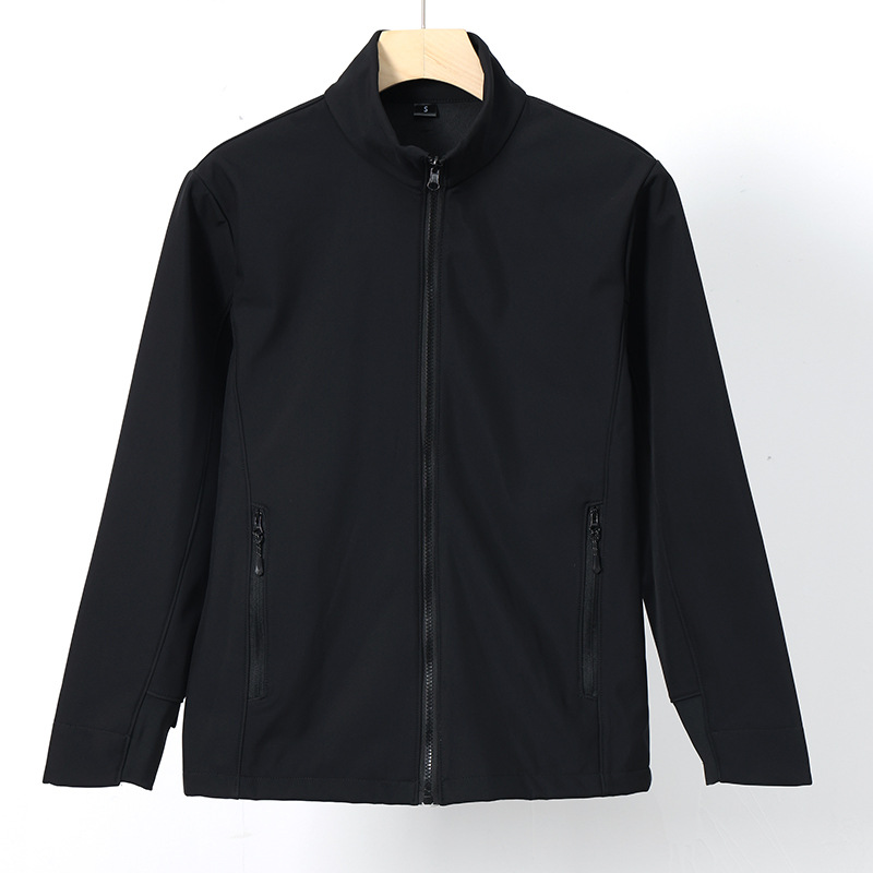 男装复合摇粒绒冲锋衣内胆户外早侣运动立领纯色百搭夹克外套