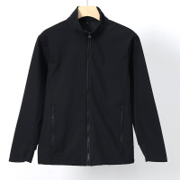 男装复合摇粒绒冲锋衣内胆户外早侣运动立领纯色百搭夹克外套