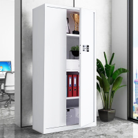 格具(GEJU)加厚钢制瓷白色通门带斗国保密码锁保密柜资料档案柜