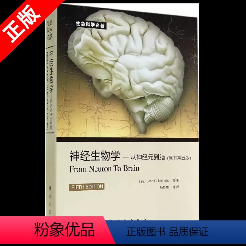 [正版]书神经生物学从神经元到脑 原书第五版尼克尔斯 杨雄里译生命科学生物学心理学和医学参考书教辅书籍神经细胞科学基础
