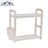 塑料调料调味架厨房用品置物架落地双层筷子收纳架厨具储物架 三维工匠