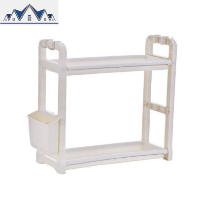 塑料调料调味架厨房用品置物架落地双层筷子收纳架厨具储物架 三维工匠