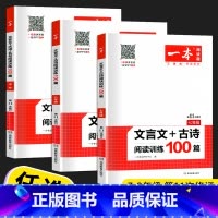 阅读训练100篇 九年级/初中三年级 [正版]2023新版开心教育 文言文古诗名句阅读训练100篇七年级八年级九年级初一