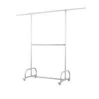 翌嘉YJ-D2-304 304不锈钢晾衣架移动伸缩单杆式晒衣架 不可升降高度款 1000*520*1650