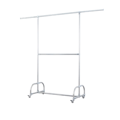 翌嘉YJ-D2-304 304不锈钢晾衣架移动伸缩单杆式晒衣架 不可升降高度款 1000*520*1650