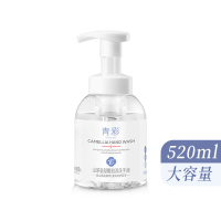 青彩山茶氨基酸520ml泡沫洗手液 不伤手温和滋润 氨基酸配方