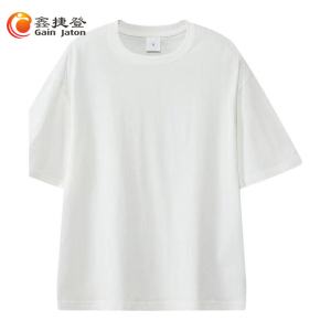 鑫捷登 男女同款230克全棉小落肩五分短袖JM821