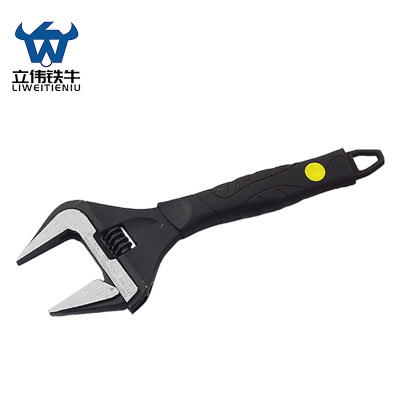 立伟铁牛黑色超大开口扳手10寸/把