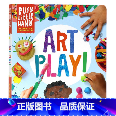 [正版]忙碌的小手 艺术游戏 英文原版绘本 Busy Little Hands Art Play 学龄前儿童活动图书