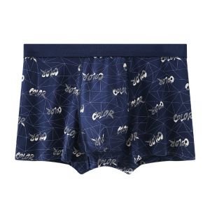 新款印花男士内裤 男士3D四角内裤 印花男士平角内裤厂家