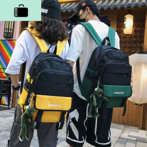 初中书包女高中学生韩版森系日系校园百搭情侣双肩包大容量背包男NEW LAKE